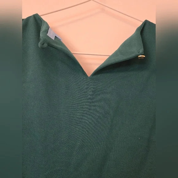 NWT Draper James Green Sleeveless Dress with Black Bow - Picture 8 of 8